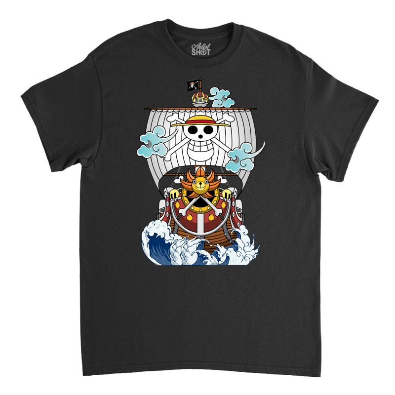 Trending One Piece Anime - Thousand Sunny Straw Hate Ship Classic T-shirt by fenderbendable | Artistshot