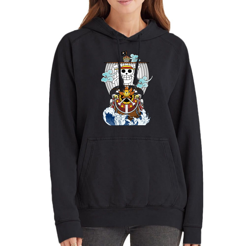 Trending One Piece Anime - Thousand Sunny Straw Hate Ship Vintage Hoodie by fenderbendable | Artistshot