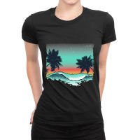 Hot Trend Palm Tree-lc6ez Ladies Fitted T-shirt | Artistshot