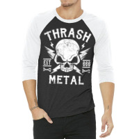 Thrash Metal   Girl 3/4 Sleeve Shirt | Artistshot