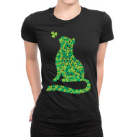 Shamrock Cat Happy Saint Patricks Day Ladies Fitted T-shirt | Artistshot
