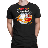 Cats For Everybody Funny Christmas For Cat Santa Lover T-shirt | Artistshot