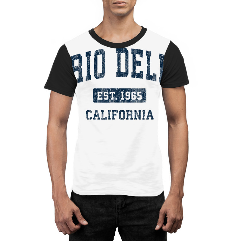 Rio Dell California Ca Vintage Athletic Sports Design Graphic T-shirt | Artistshot