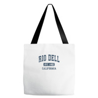 Rio Dell California Ca Vintage Athletic Sports Design Tote Bags | Artistshot