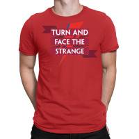 Turn And Face The Strange Classic  Blue T-shirt | Artistshot