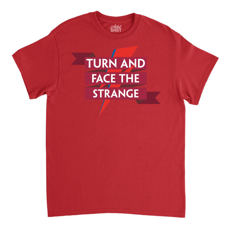 Turn And Face The Strange Classic  Blue Classic T-shirt | Artistshot