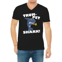 Trumpet Shark Triblend  Trending V-neck Tee | Artistshot