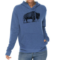 Buffalo Bison Familly Sketch Lightweight Hoodie | Artistshot