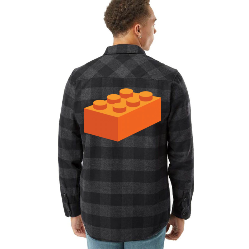 Building Blocks That Lock   Orange & Teal Flannel Shirt by fieldingnortheast | Artistshot