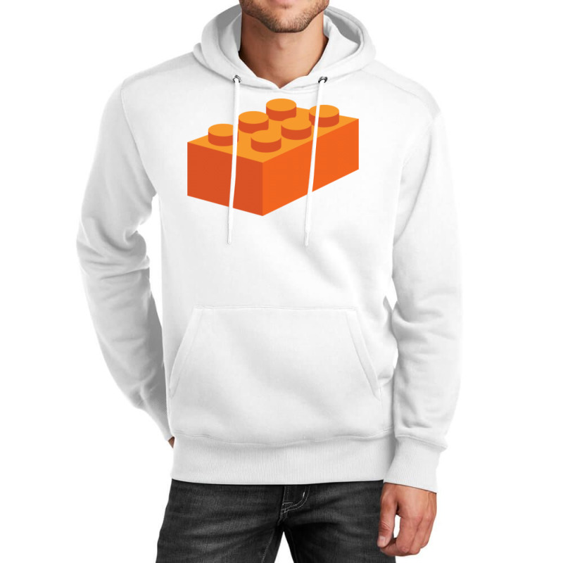 Building Blocks That Lock   Orange & Teal Unisex Hoodie by fieldingnortheast | Artistshot