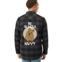 Trending Be Quokka Happy Happiest Animal Cute Flannel Shirt | Artistshot