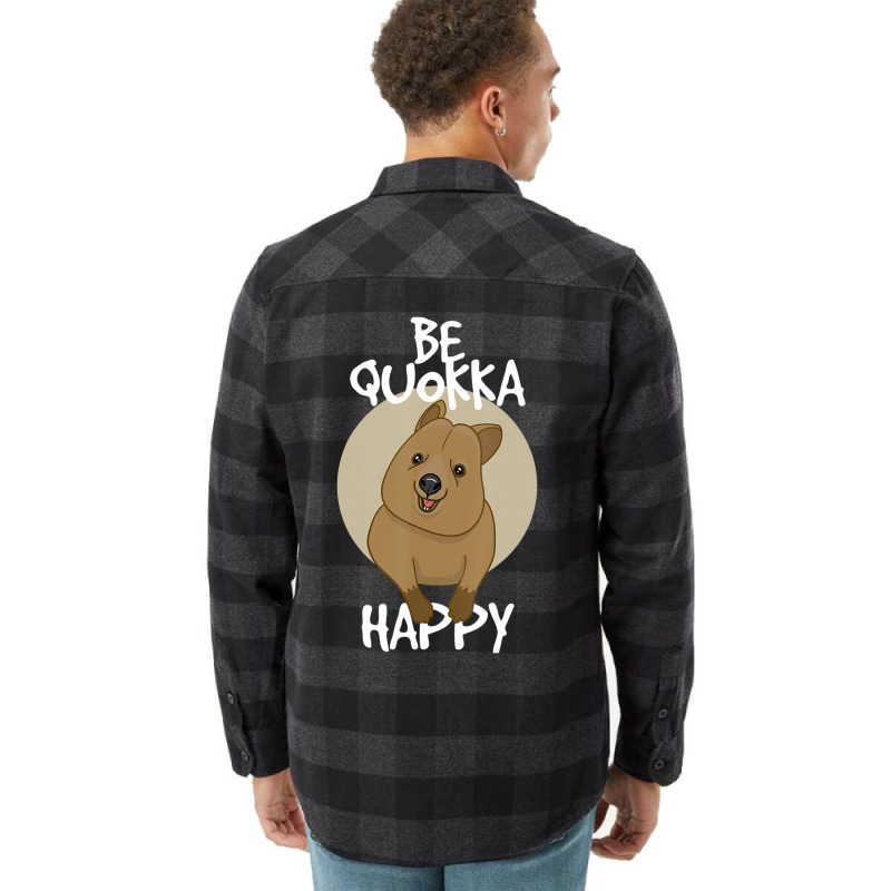 Trending Be Quokka Happy Happiest Animal Cute Flannel Shirt | Artistshot