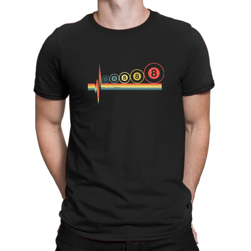 Retro 8 Ball Player Pool Table Billiard Cue Stick Snooker T-shirt | Artistshot