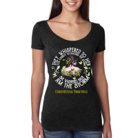 Trending Women She Whispered I Am The Storm Endometriosis Awareness Women's Triblend Scoop T-shirt | Artistshot