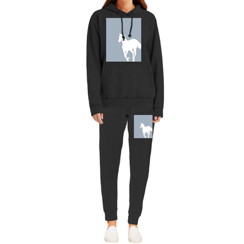 White Pony Graphic  Gift Hoodie & Jogger Set | Artistshot