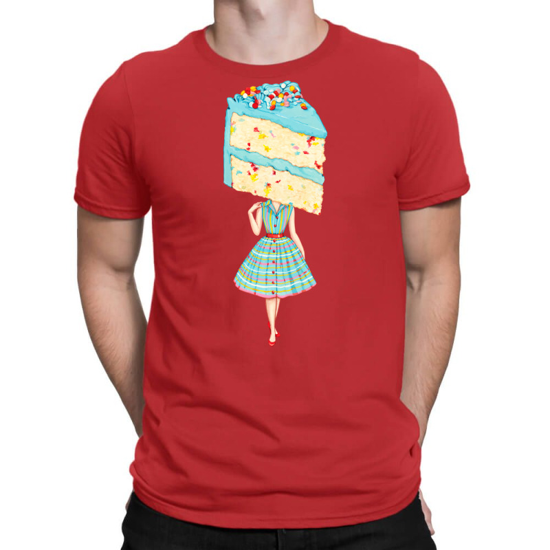 Cake Head Pin Up  Birthday Funfetti T-Shirt by fieldingnortheast | Artistshot