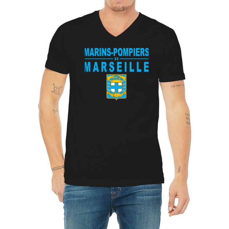 Clothing And Objects Marseilles Firefighter Battalion   Bmp Perfect Gi V-neck Tee | Artistshot