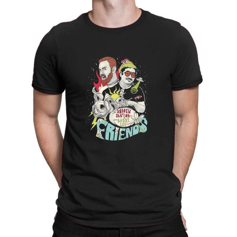 Andrew Santino & Bob T-shirt | Artistshot