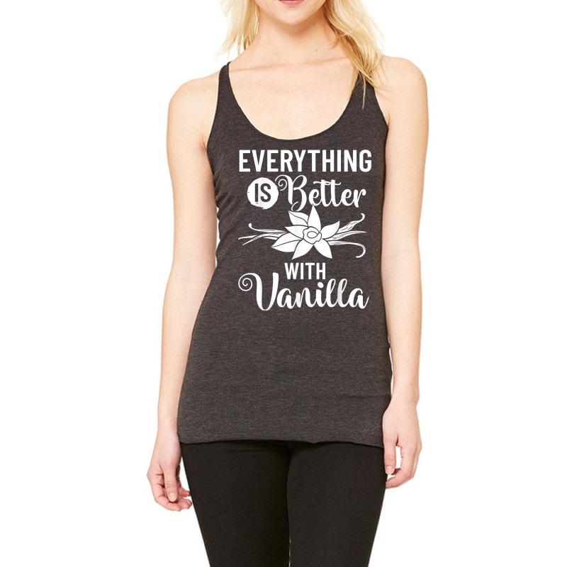 Vanilla Beans Extract Bourbon Ice Cream Paste Powder T Shirt Racerback Tank by kogmor58594 | Artistshot