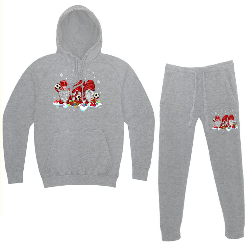 Funny Xmas Santa Red Gnomes Soccer Team Shirt Gnome Christmas Sports L Hoodie & Jogger set by futuristicperky | Artistshot