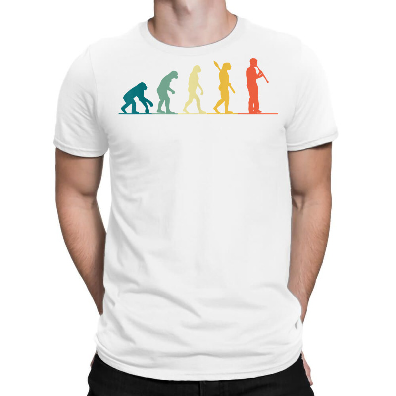 Vintage Evolution Of Clarinet Player T Shirt T-shirt | Artistshot