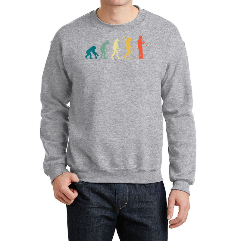 Vintage Evolution Of Clarinet Player T Shirt Crewneck Sweatshirt | Artistshot