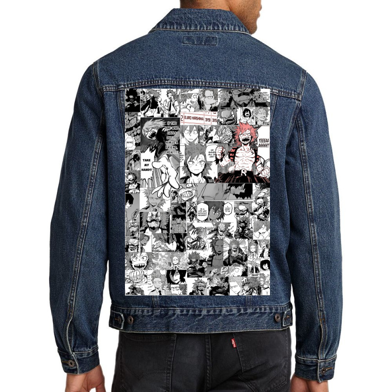 Red Riot Manly Hearted Hero Men Denim Jacket | Artistshot