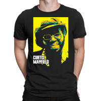 Curtis Mayfield Curtis Lee Mayfield American Singersongwriter, Guitari T-shirt | Artistshot