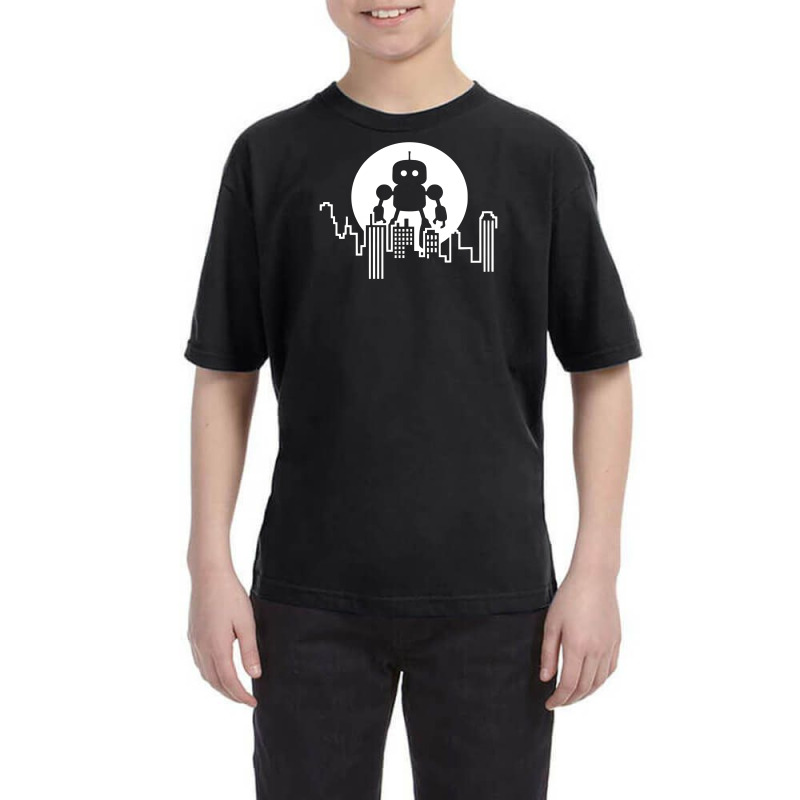 Robot In Town Youth Tee by MilaMaftah | Artistshot