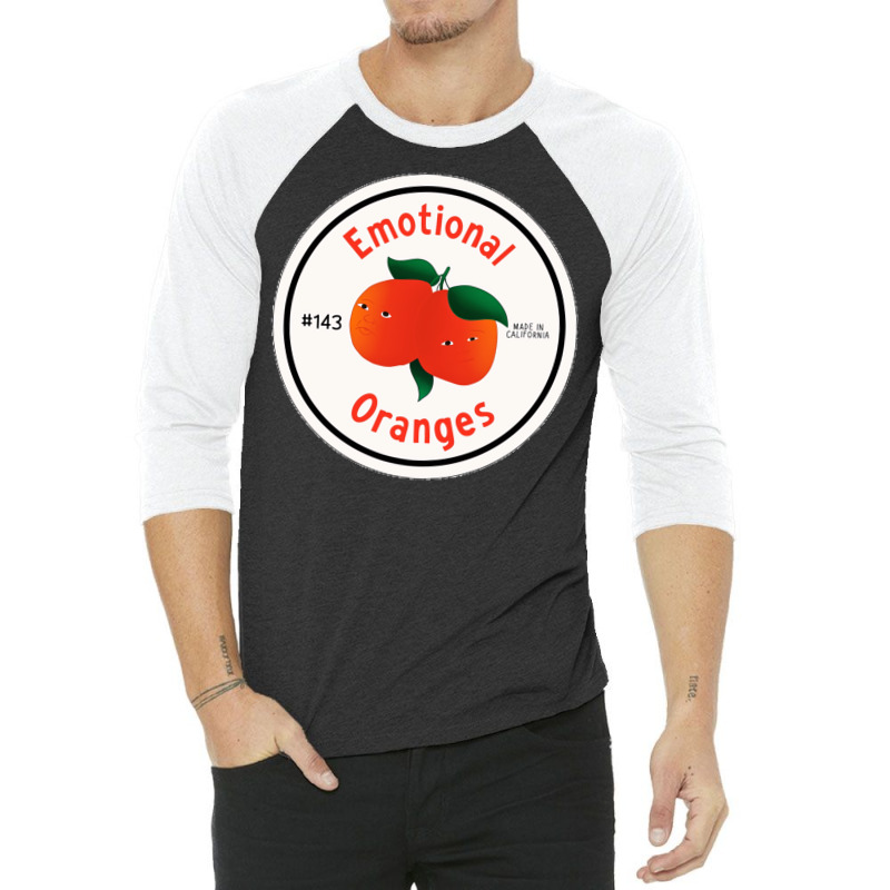 Emotional Oranges 3/4 Sleeve Shirt by wivekesubiha | Artistshot