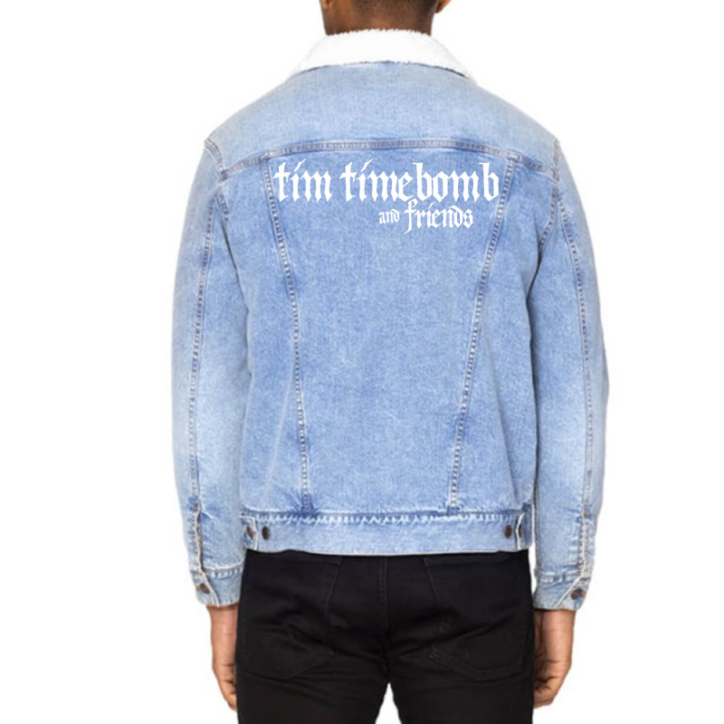 Tim Timebomb And Friends Music Project   Blue Unisex Sherpa-Lined Denim Jacket by moodhuhsanex | Artistshot