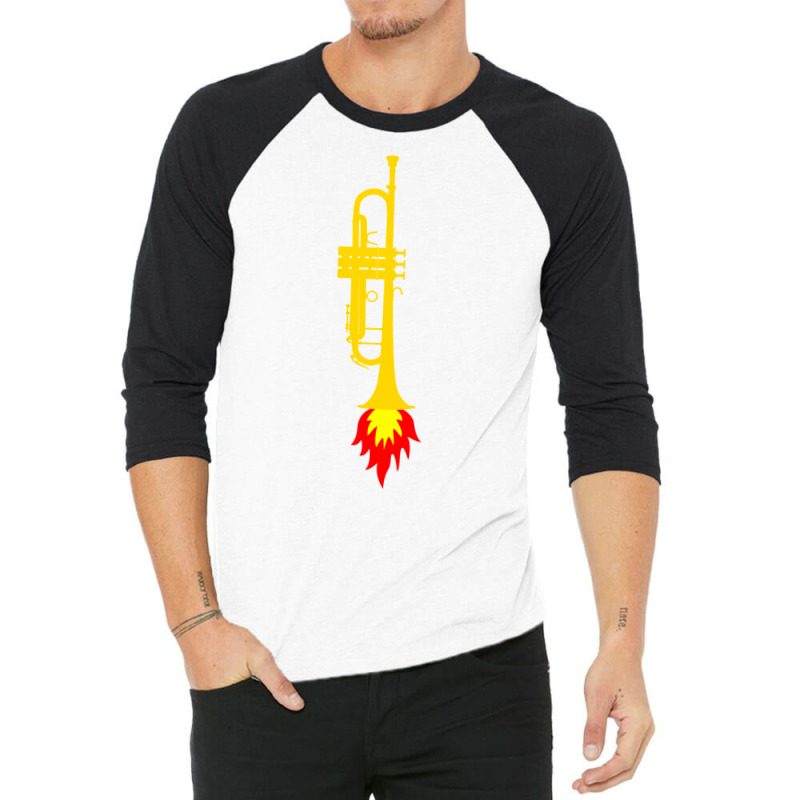 Trumpet Rocket Funny Trumpet Gift Classic T 3/4 Sleeve Shirt by kleisazumatar | Artistshot