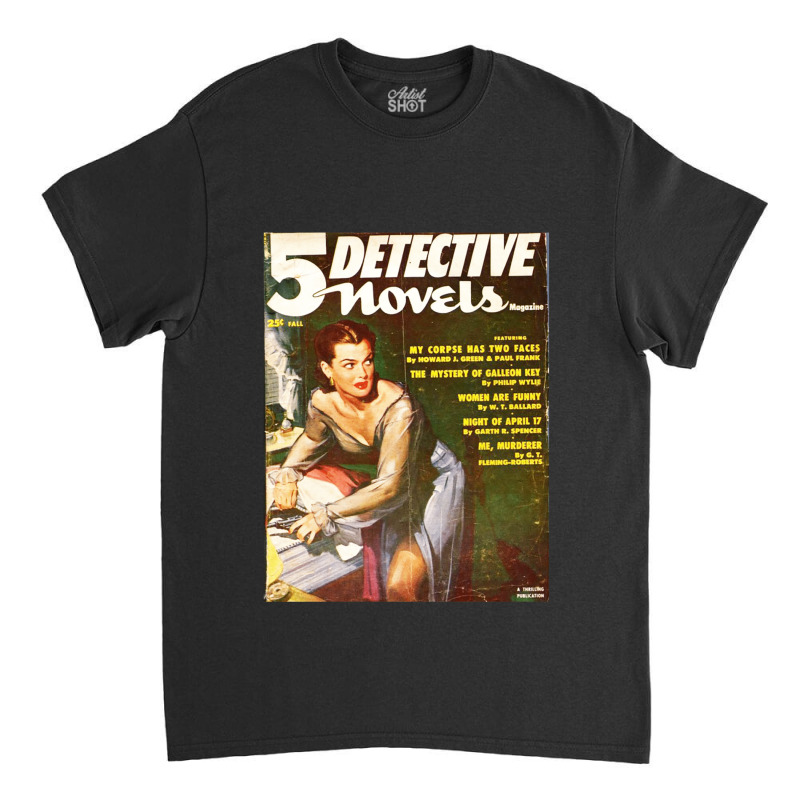 5 Detective Novels 1 Classic T-shirt by jesusvega | Artistshot