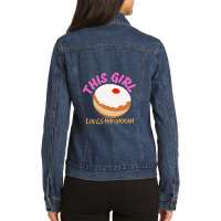 Hanukkah  Happy Hanukkah Menorah Chanukah Channuka Gift Masada 191 Ladies Denim Jacket | Artistshot