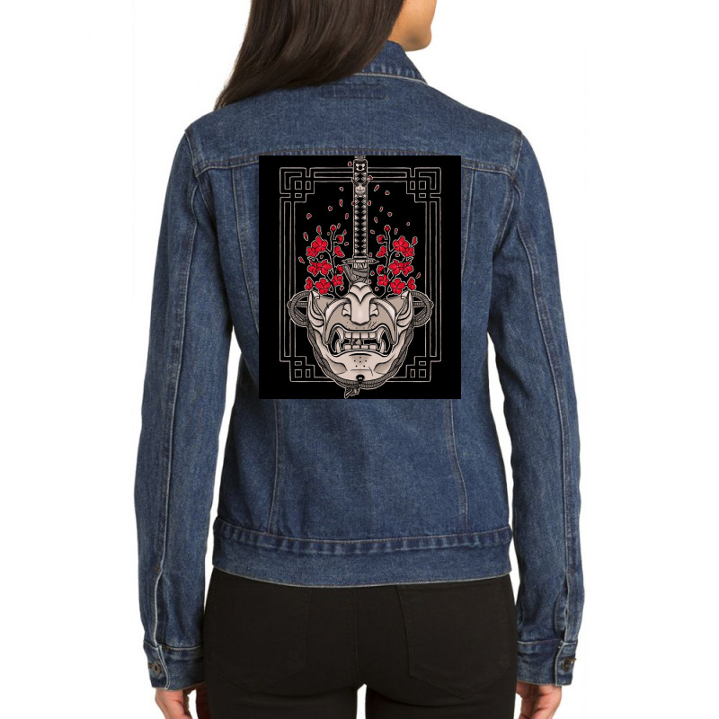 Ghost Classic Poster Boy Ladies Denim Jacket by cyooaudyi | Artistshot