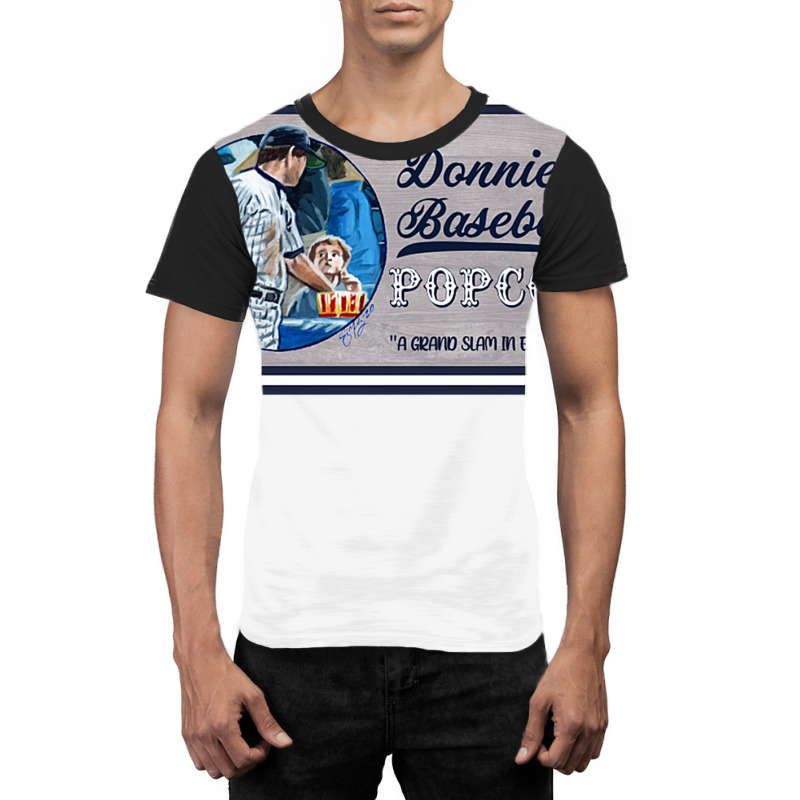 Donnie Baseball Popcorn Graphic T-shirt | Artistshot