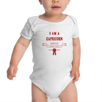 I Am A Capricorn Since December 22-january 19 Baby Bodysuit | Artistshot