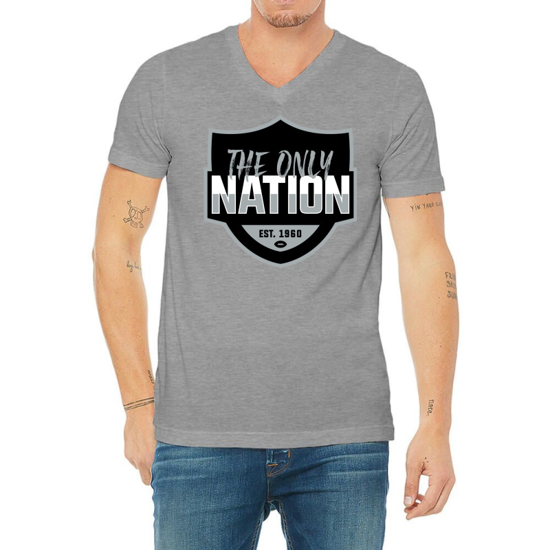 The Only Nation V-Neck Tee by buvarpeunjinc | Artistshot