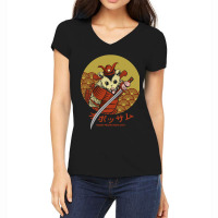 Hot Trend Samurai Opossum Trash Protection Unit Women's V-neck T-shirt | Artistshot