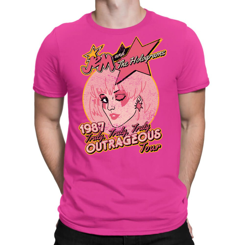 Jem And The Holograms Tour   Distressed T-Shirt by durimringajs | Artistshot