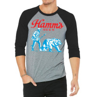 Vintage Faded Hamms Beer 3/4 Sleeve Shirt | Artistshot