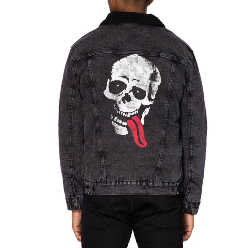 Jesse Pinkman Skeleton Tongue Unisex Sherpa-Lined Denim Jacket by durimringajs | Artistshot