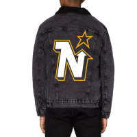 Vintage Minnesota Hockey   Retro North Stars Unisex Sherpa-lined Denim Jacket | Artistshot