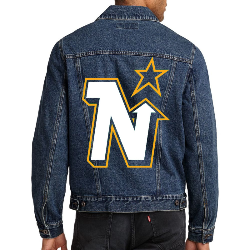 Vintage Minnesota Hockey   Retro North Stars Men Denim Jacket | Artistshot