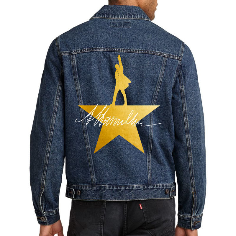 Vintage Man Standing On Star Gifts For Father S Day Men Denim Jacket | Artistshot