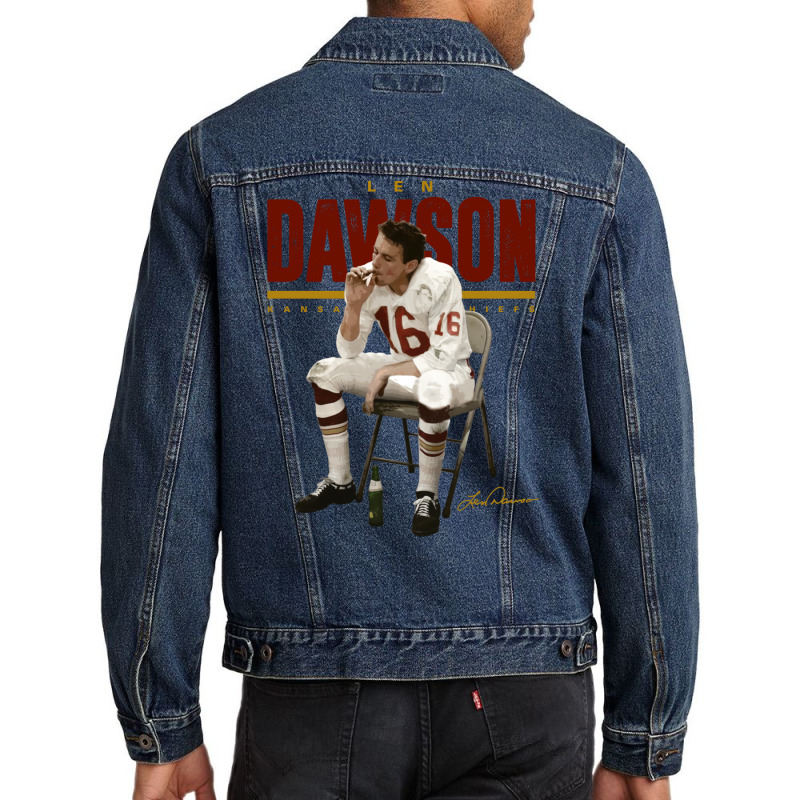 Len Dawson Halftime Men Denim Jacket by durimringajs | Artistshot