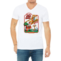 Let's Catch Santa V-neck Tee | Artistshot