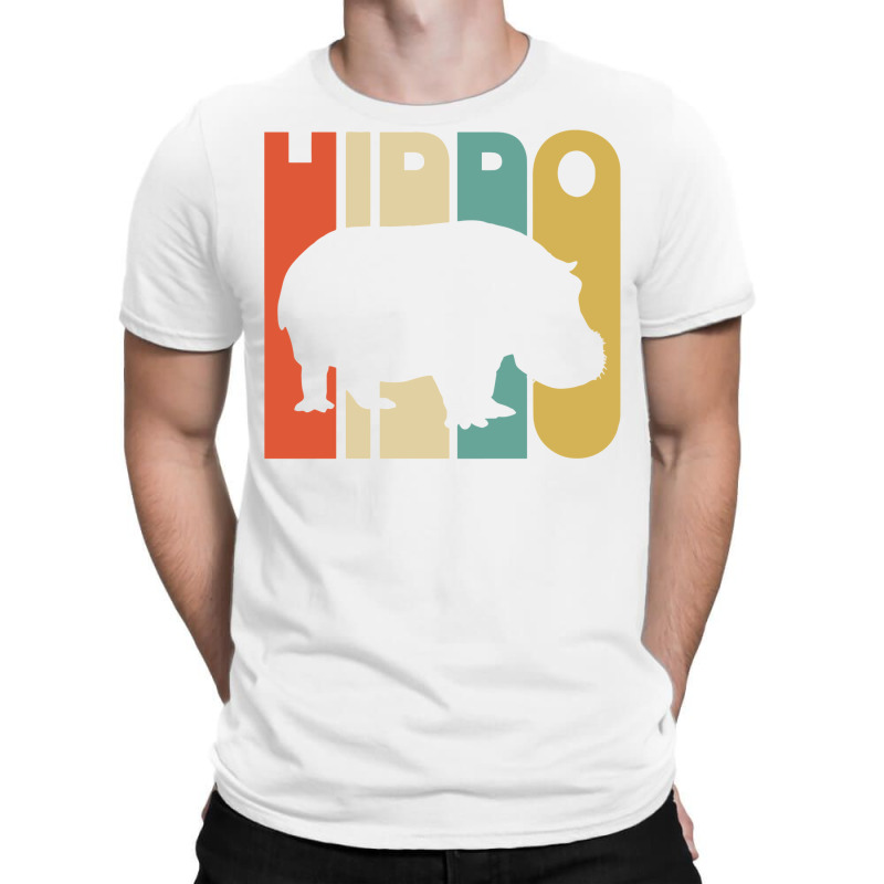 Vintage Style Hippo Silhouette Shirt T-shirt | Artistshot