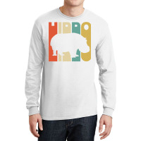 Vintage Style Hippo Silhouette Shirt Long Sleeve Shirts | Artistshot