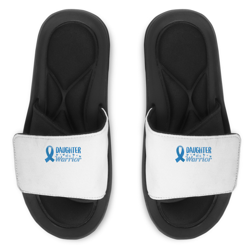 Diabetes Awareness Daughter Of A Warrior T1 T2 T Shirt Slide Sandal by kogmor58594 | Artistshot